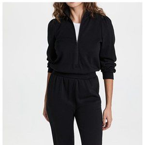 Z Supply Coco Fleece Lined Black Jumpsuit Size Medium